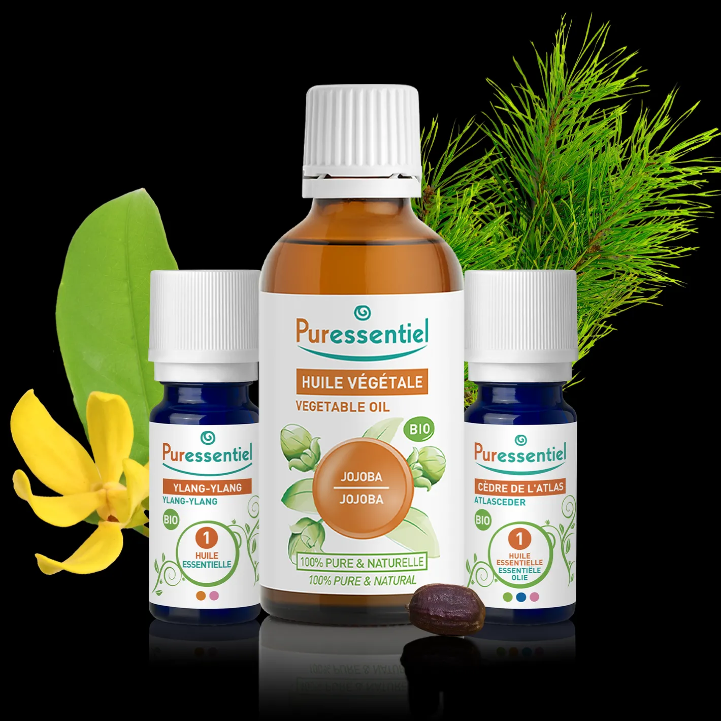 Puressentiel Aroma Kit Beauté des Cheveux> Huiles Végétales|Huiles Essentielles