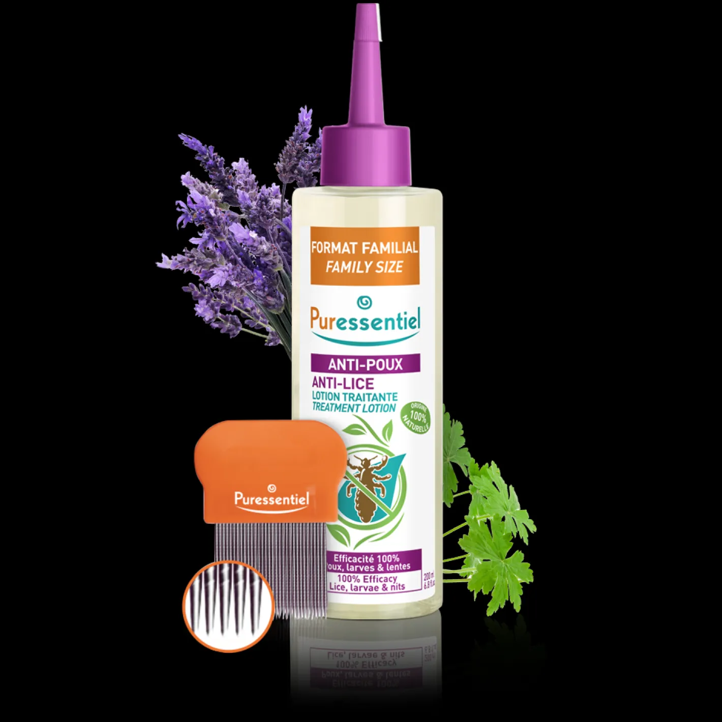 Puressentiel Lotion Traitante Anti-Poux avec peigne>Enfant Anti-Poux|Anti-Poux